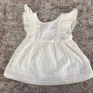 White Eyelet Baby Dress